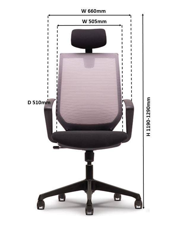 Office Executive Mesh Chair Model : KT-8210N-A62H/B) malaysia kuala lumpur shah alam klang valley