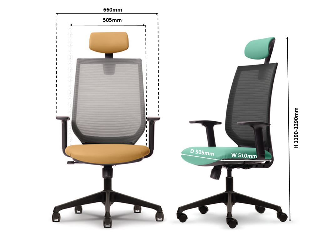 Office Executive Mesh Chair Model : KT-8210N-D36H/B) malaysia kuala lumpur shah alam klang valley