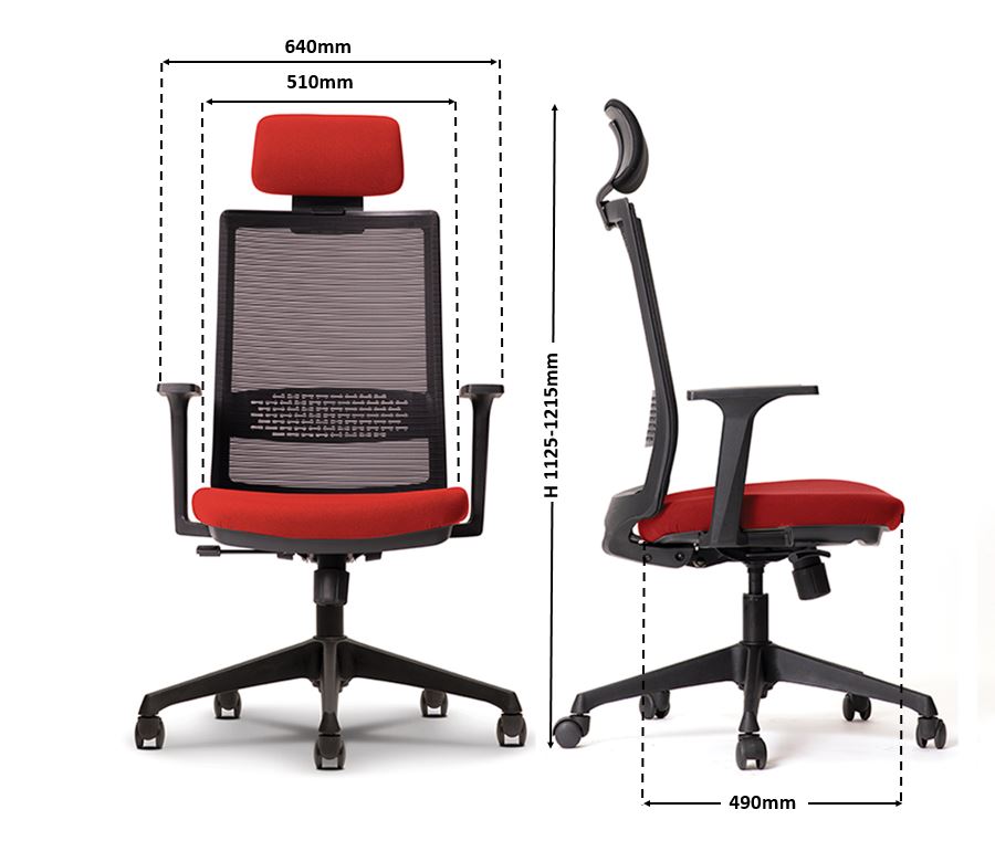Office Executive Mesh Chair Model : KT-8401N-D34(H/B) malaysia kuala lumpur shah alam klang valley